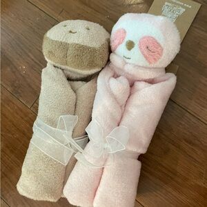 Angel dear Lovie Blankie - Pink Sloth and toast
